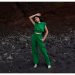 Dwuczęściowy komplet damski basic w hurtowni online w kolorze zielonym