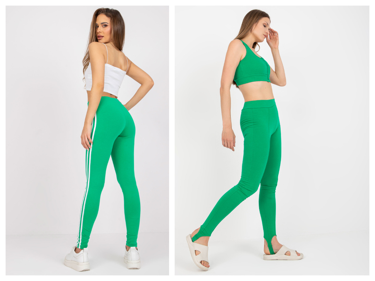 Zielone legginsy damskie - modny wybór dla klientów Twojego sklepu
