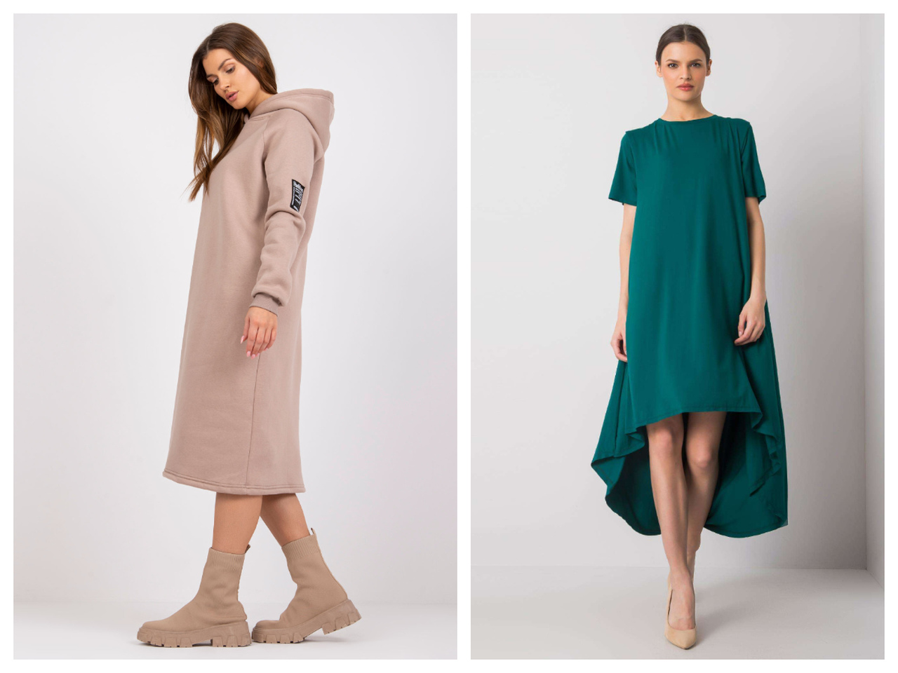 Sukienki basic oversize - must-have na zimę
