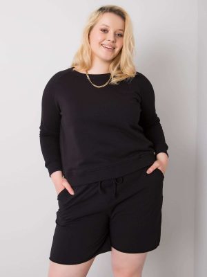 Czarne szorty plus size Winnie