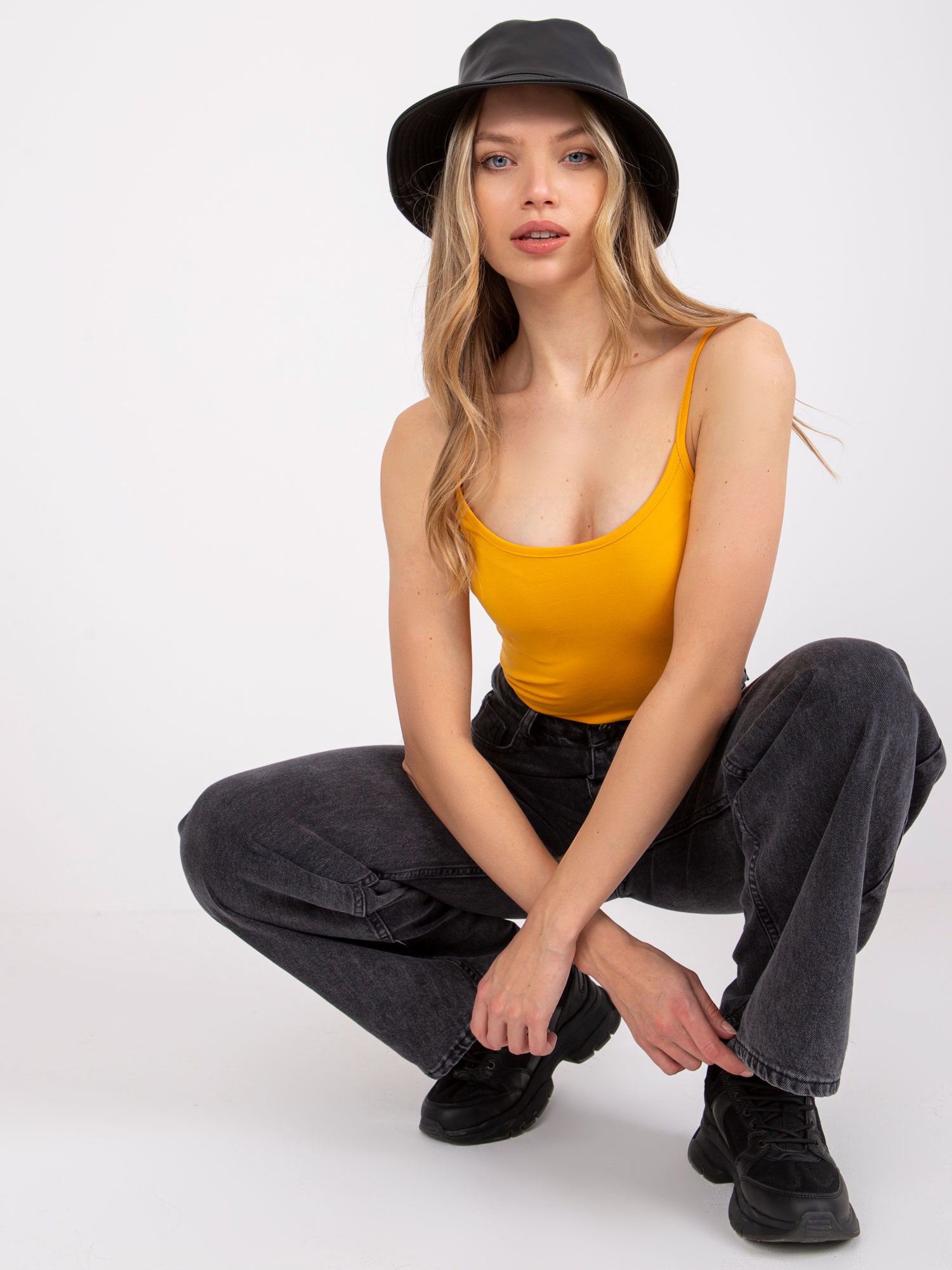 Jasnopomarańczowy top basic Indiana Jasnopomarańczowy top basic Indiana